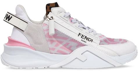 fendi fuzzy pink shoes|fendi match low top sneakers.